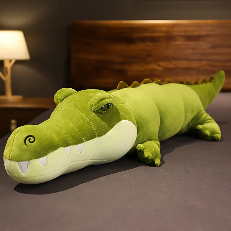 Crocodile Plush Toy | Soft Stuffed Animal Pillow for Kids - Dhavinci