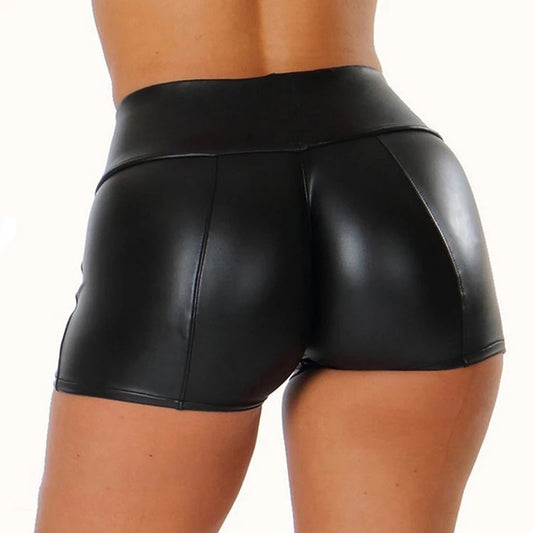 Autumn Winter Women’s Mini Shorts | Black Leather Sexy Party Shorts - Dhavinci