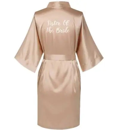 Plus Size Satin Silk Robe for Wedding | Bridesmaid & Bride Gown - Dhavinci