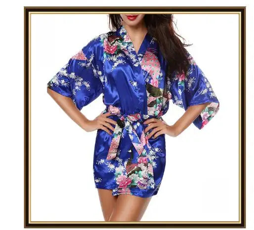 Sexy Comtumes Woman Summer Dress Japanese Yukata Bathing Robe Japanese Style Kimono Party Nightgown Pajamas Spa Massage Gown - Dhavinci