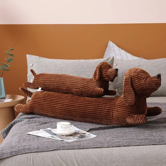 Dachshund Dog Plush Pillow | Lifelike Stuffed Throw Cushion for Home - Dhavinci