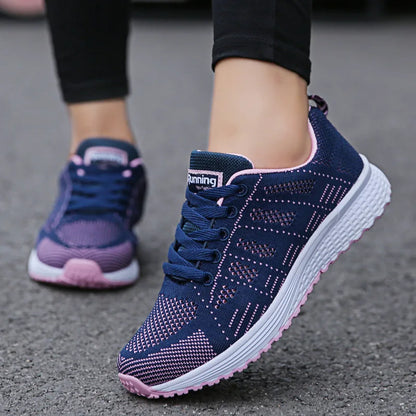 Casual Mesh Walking Shoes for Women | Fashionable Breathable Sneakers - Dhavinci