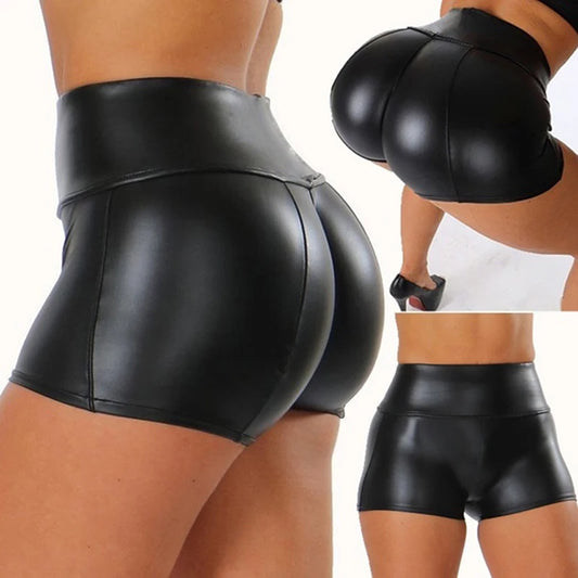 Autumn Winter Women’s Mini Shorts | Black Leather Sexy Party Shorts - Dhavinci