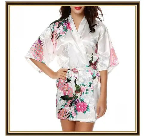 Sexy Comtumes Woman Summer Dress Japanese Yukata Bathing Robe Japanese Style Kimono Party Nightgown Pajamas Spa Massage Gown - Dhavinci