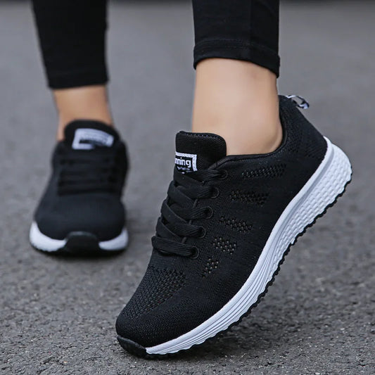 Casual Mesh Walking Shoes for Women | Fashionable Breathable Sneakers - Dhavinci