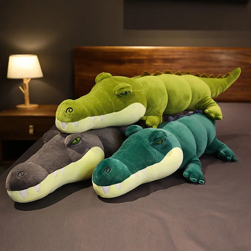 Crocodile Plush Toy | Soft Stuffed Animal Pillow for Kids - Dhavinci