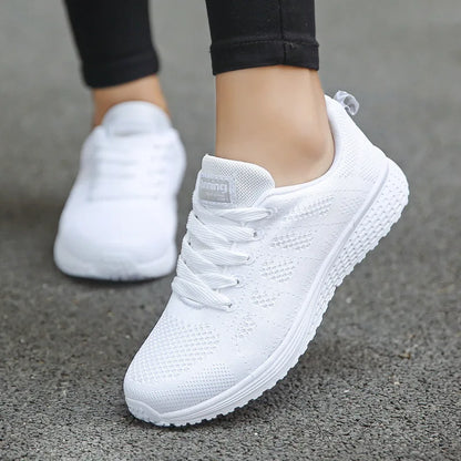 Casual Mesh Walking Shoes for Women | Fashionable Breathable Sneakers - Dhavinci