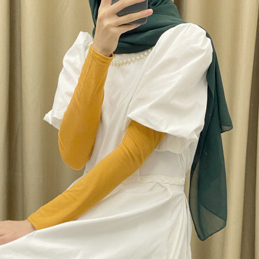 Muslim Arm Cover Oversleeves | Modal Abaya Hijab Sleeves for Women - Dhavinci