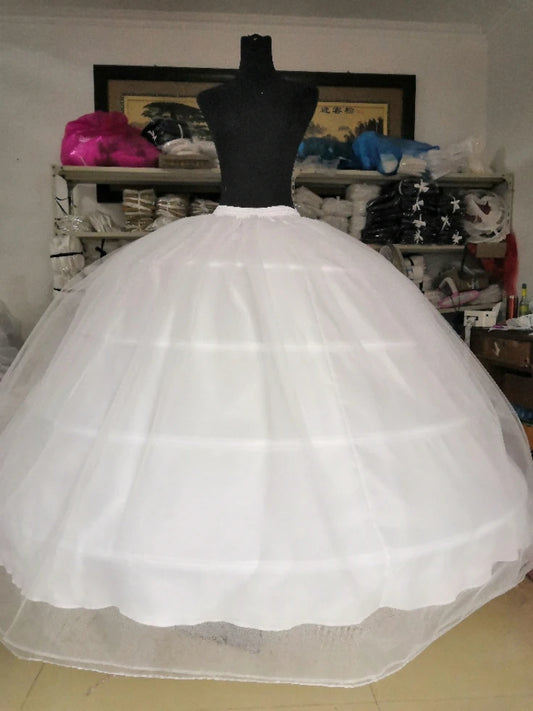 Big White Petticoat | Fluffy Crinoline Slip for Wedding Dress - Dhavinci