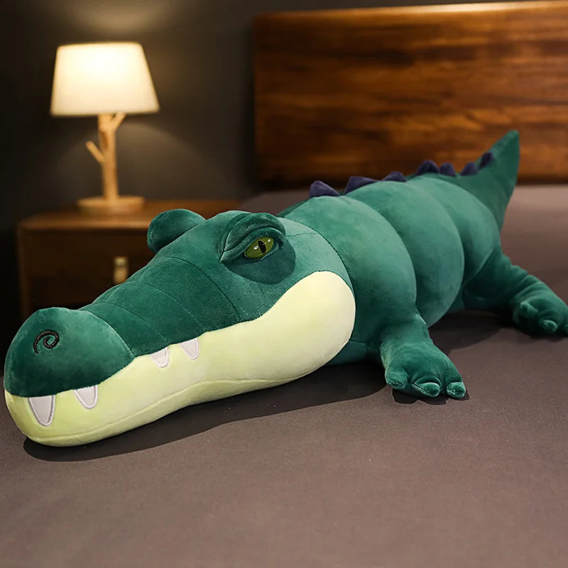 Crocodile Plush Toy | Soft Stuffed Animal Pillow for Kids - Dhavinci