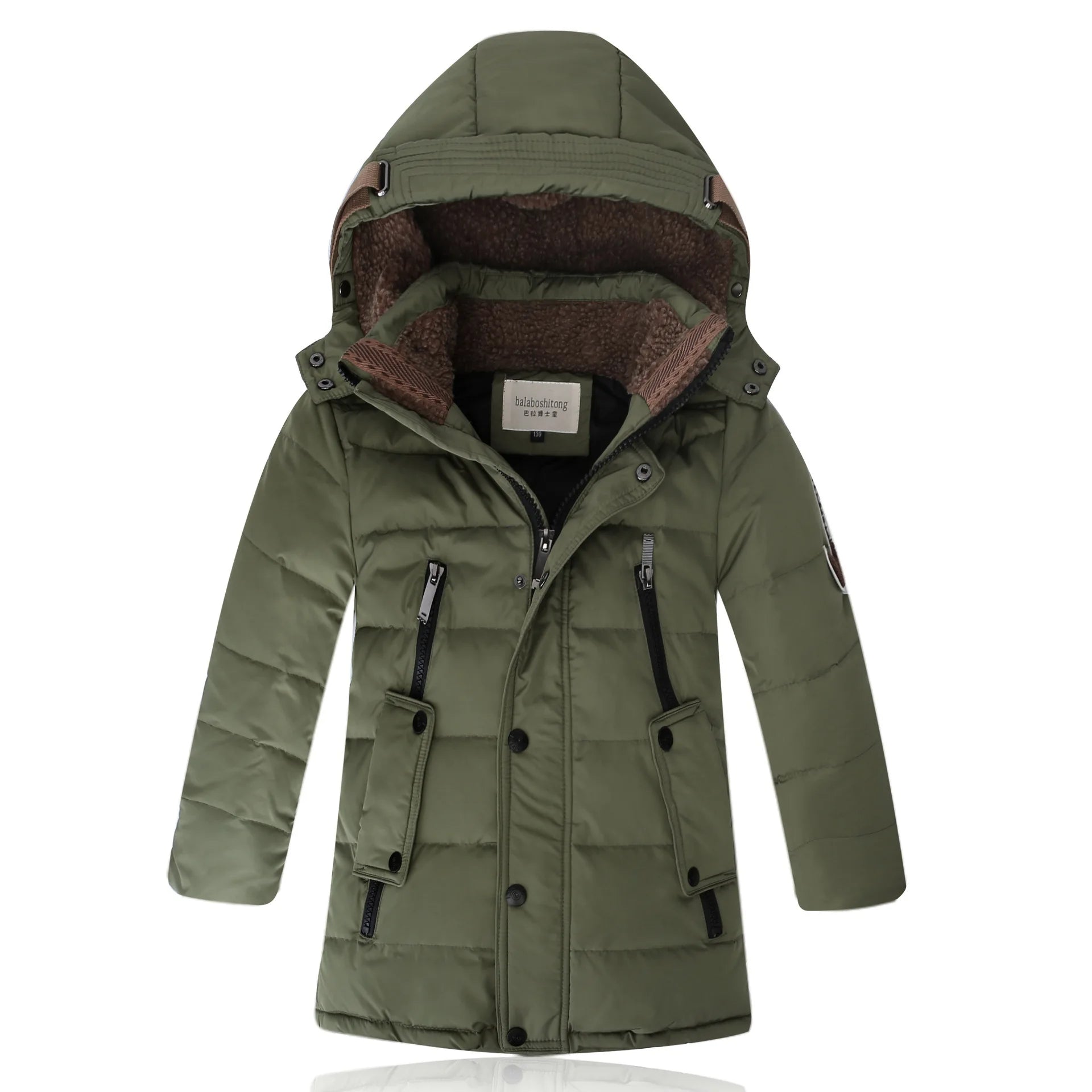 Boys' Winter Duck Down Jacket | Thick Hooded Parka 6-16Y - Dhavinci