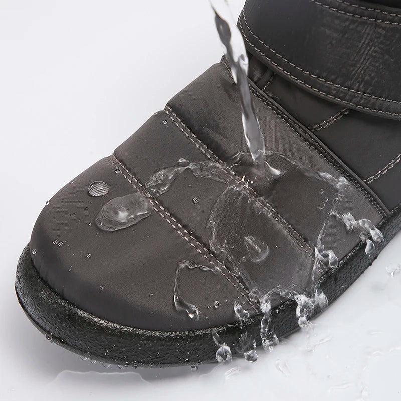 Waterproof Faux Fur Snow Boots - Warm Winter Ankle Boots for Women - Dhavinci