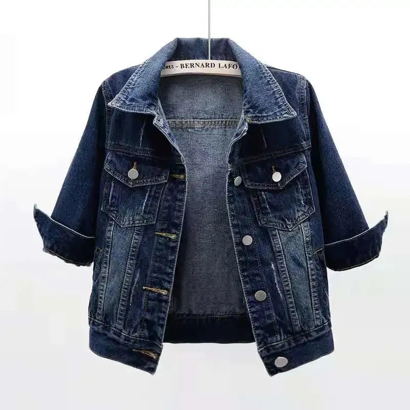 Candy Color Denim Jacket | Women’s Summer Casual Outerwear - Dhavinci