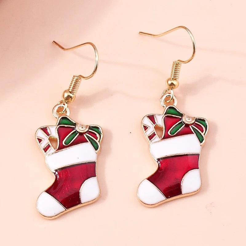 Christmas Drop Earrings | Santa, Tree & Deer Dangle Jewelry