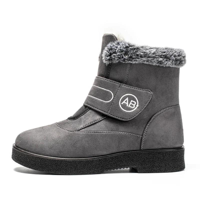 Winter Fur Snow Boots - Non-Slip Plush Ankle Boots for Women - Dhavinci