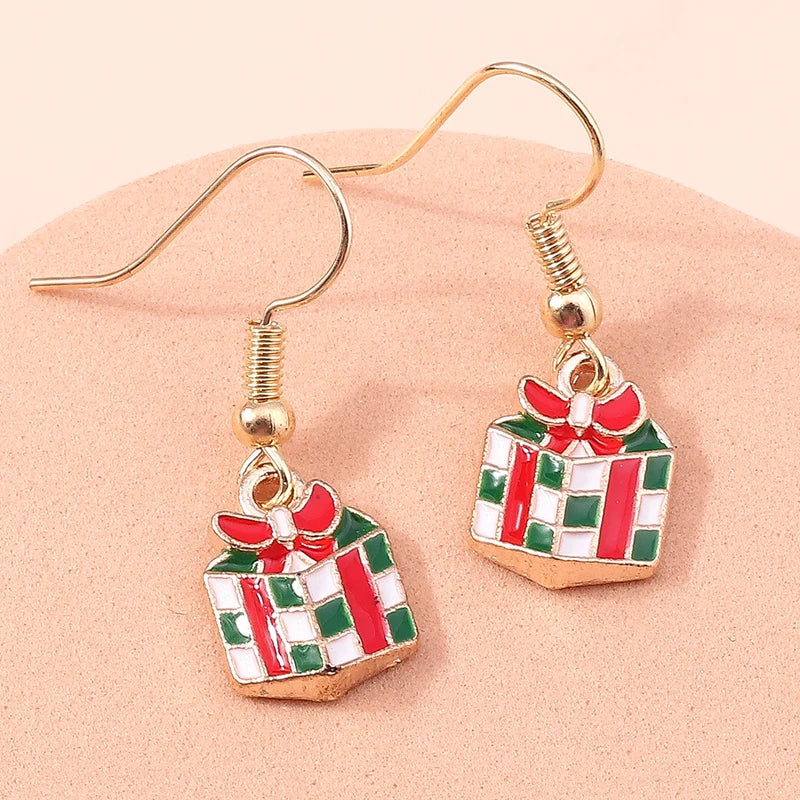 Christmas Drop Earrings | Santa, Tree & Deer Dangle Jewelry