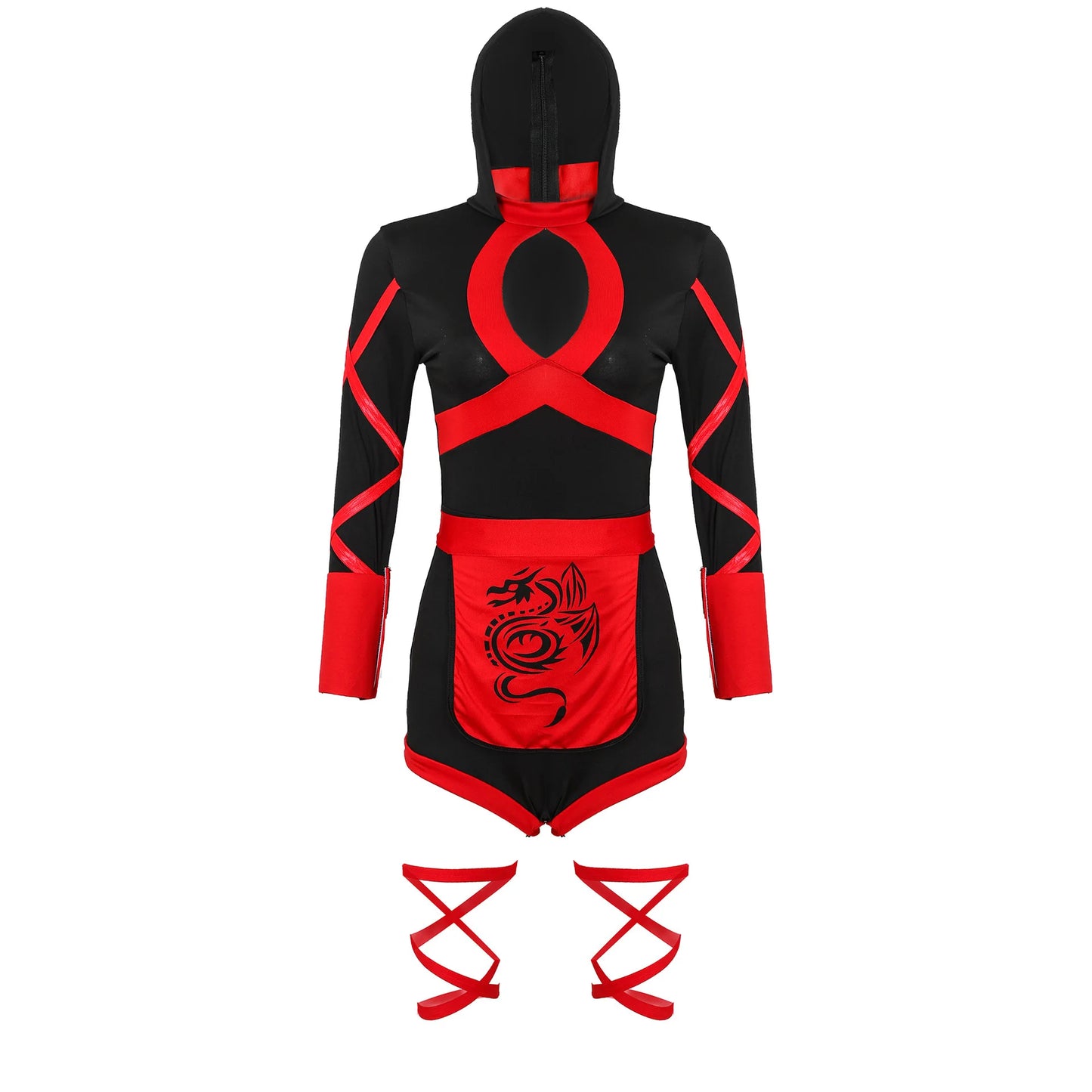 Hot Women Adult Sexy Ninja Costume Anime Dragon Samurai Ninja Cosplay One-piece Garment Jumpsuit Uniform Sexy Suit - Dhavinci