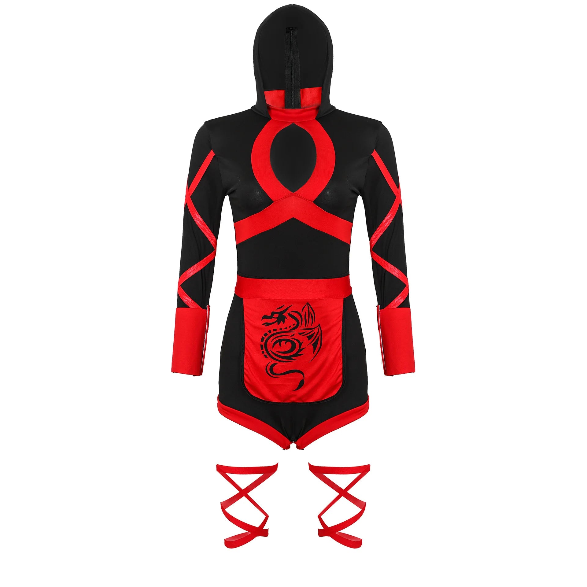 Hot Women Adult Sexy Ninja Costume Anime Dragon Samurai Ninja Cosplay One-piece Garment Jumpsuit Uniform Sexy Suit - Dhavinci