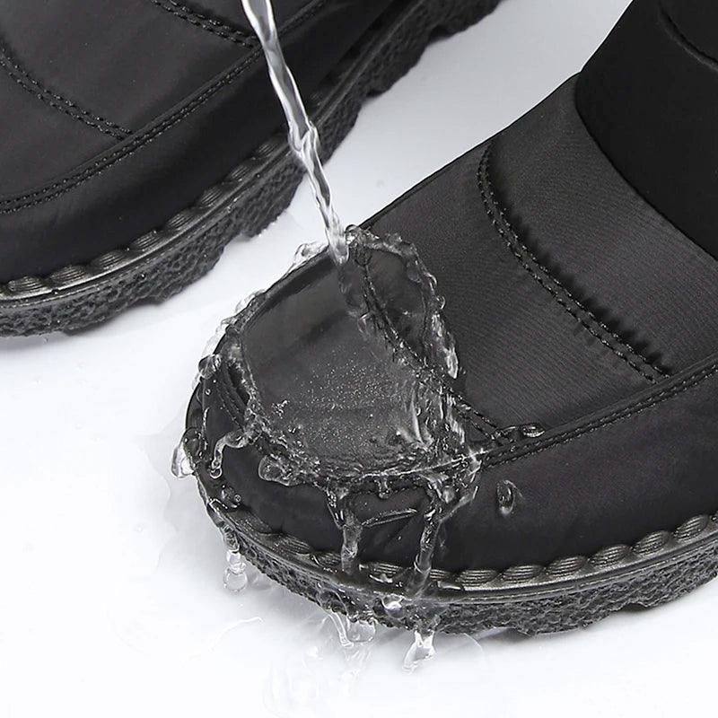 Women’s Waterproof Snow Boots | Plush Faux Fur Winter Boots - Dhavinci