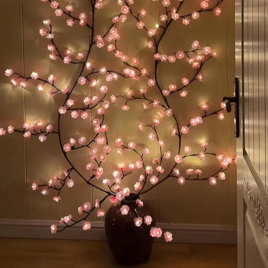 Cherry Blossom LED Lights | 96 LEDs USB Powered DIY Home Decor Lamp - Dhavinci