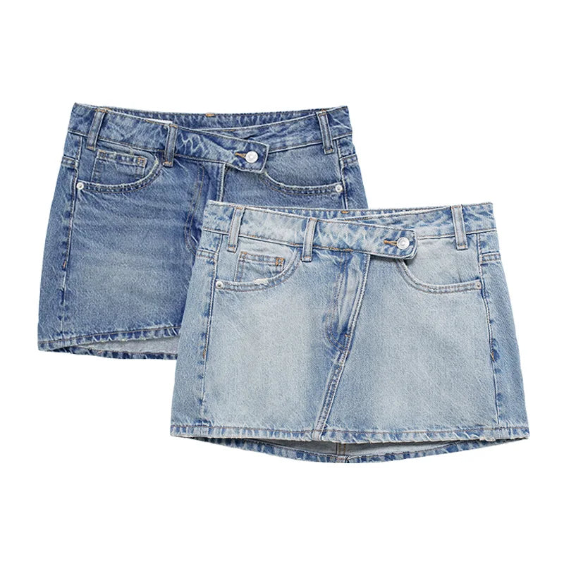 Chic Denim Mini Skirt | Women’s Spring & Summer Fashion - Dhavinci