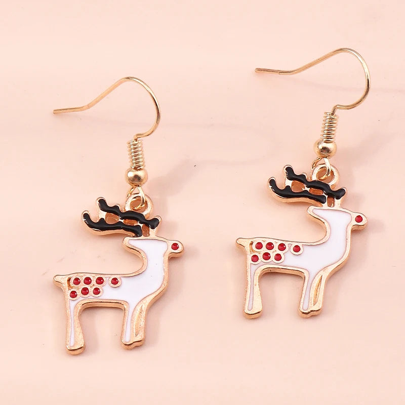 Christmas Drop Earrings | Santa, Tree & Deer Dangle Jewelry