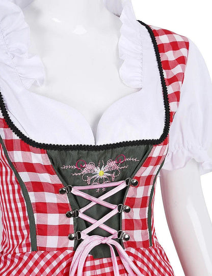 Womens Oktoberfest Beer Girl Costume | Bavarian Dirndl Dress - Dhavinci