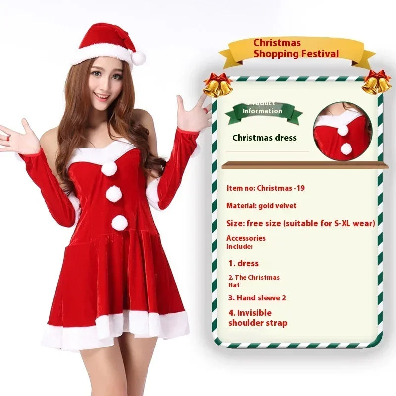 2024 Christmas Costume Set | Sexy Santa Claus Maid Cosplay