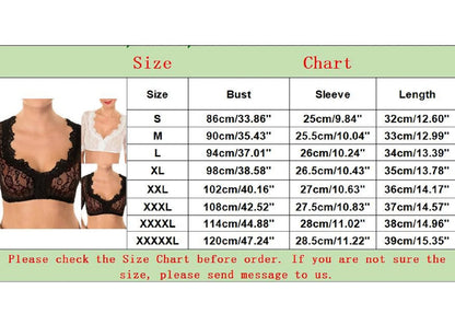 Elegant Hollow Out Women's Dirndl Blouse Lace Dirndl Elegant Sexy Corset Lingerie for Women Lace Blouse For Oktoberfest Blouse - Dhavinci