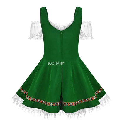 Sexy Oktoberfest Beer Maid Costume | Bavarian Dirndl Dress - Dhavinci