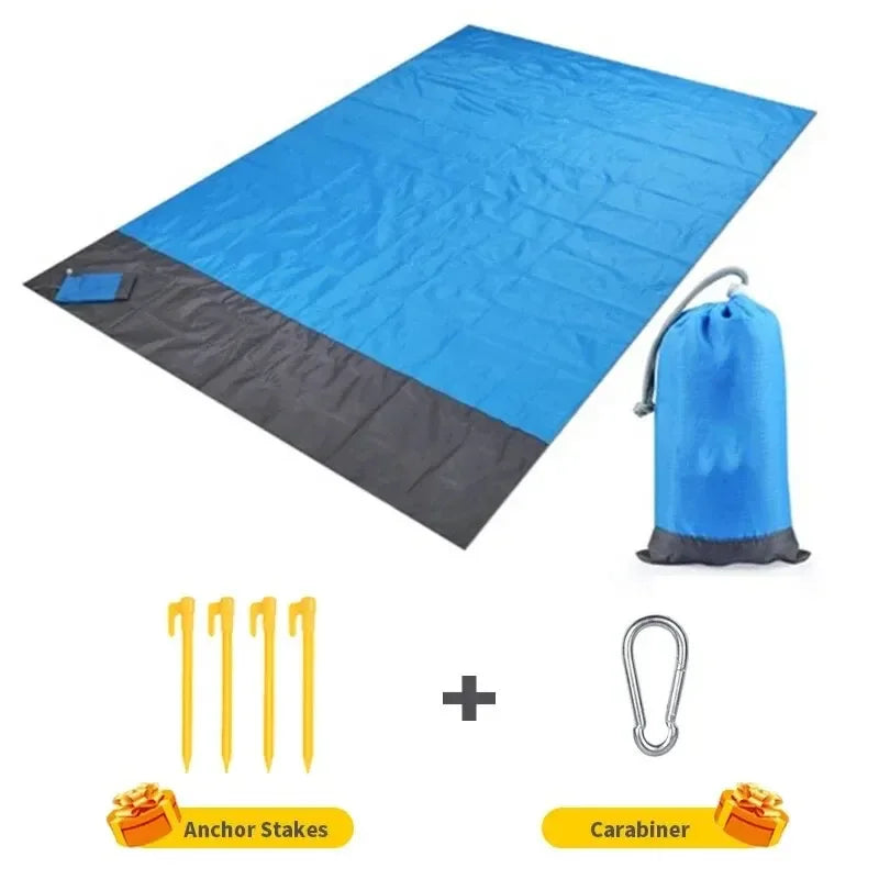 Beach Blanket Sandproof 200 X 140cm Waterproof Beach Mat Lightweight Picnic Blanket for Travel Hiking Sports - Dhavinci