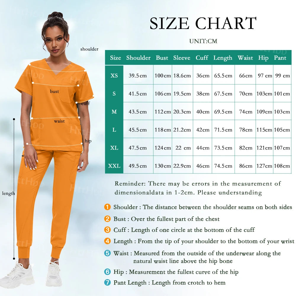 Scrub Sets Uniform Women Joggers Hospital Accessories Medical Surgical Gown Pharmacy Healthcare Work Wear Unisex Mens Scrub Soft - Dhavinci