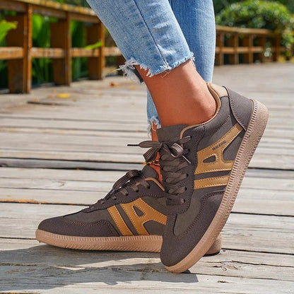 Lace-Up Platform Sneakers for Women | Non-Slip Casual Autumn Shoes - Dhavinci