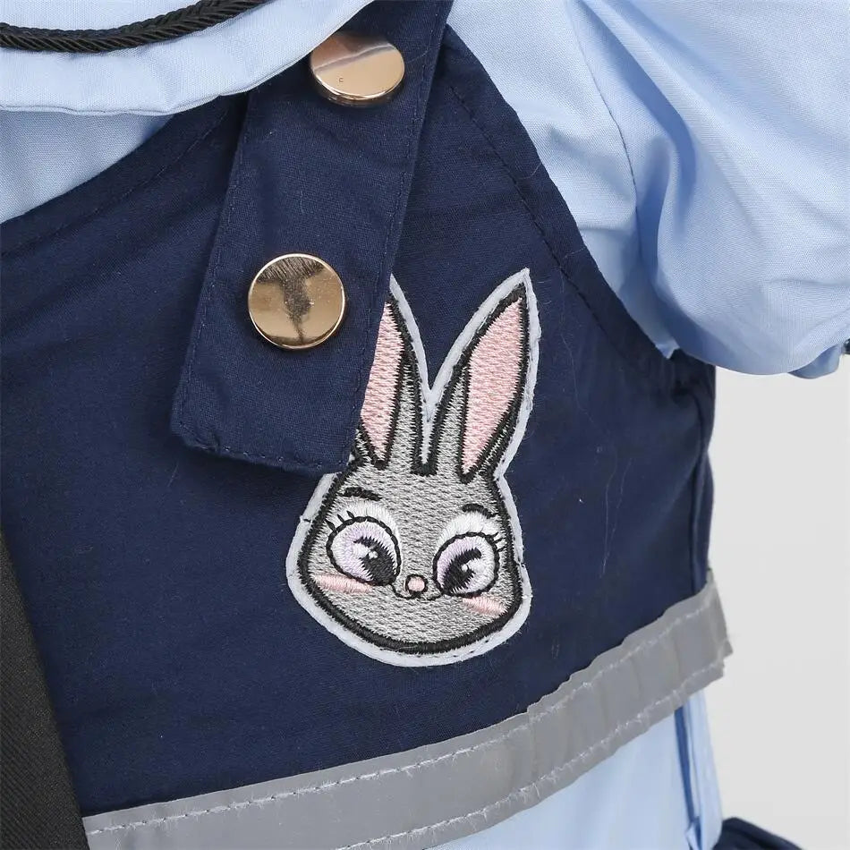 Zoo Rabbit Judy Cosplay Costume | Police Woman Halloween Dress - Dhavinci