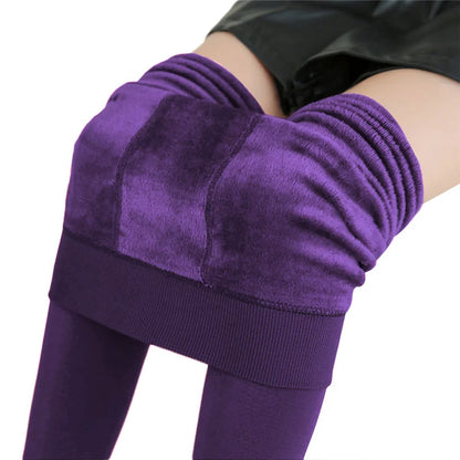 Winter Velvet Leggings | Women’s High-Waist Warm Stretchy Pants