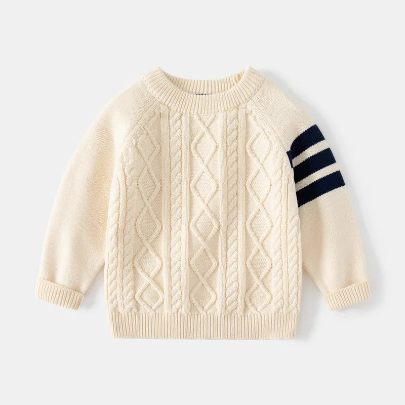 Cozy Kids' Autumn-Winter Sweater | Cotton Knit Pullover - Dhavinci