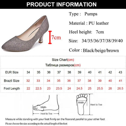 Bling Sequins Wedding Shoes for Women - Sexy Pointed Toe Heels - Dhavinci