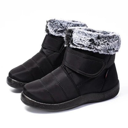 Waterproof Faux Fur Snow Boots - Fashion Winter Ankle Boots for Women - Dhavinci