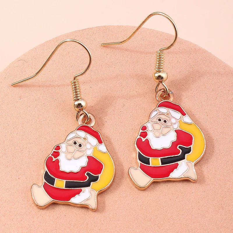 Christmas Drop Earrings | Santa, Tree & Deer Dangle Jewelry