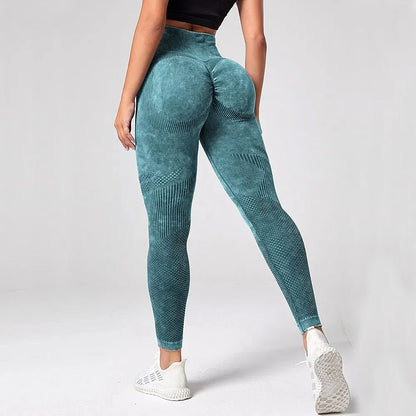 Women’s High-Waist Push-Up Leggings | Seamless Scrunch Yoga Pants - Dhavinci