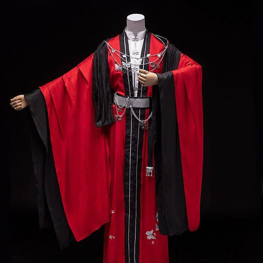 TGCF Tian Guan Ci Fu Huacheng Cosplay Costume Guiwang Huacheng Han Style Clothing Sanlang Red Hanfu Dress Chinese Costume - Dhavinci