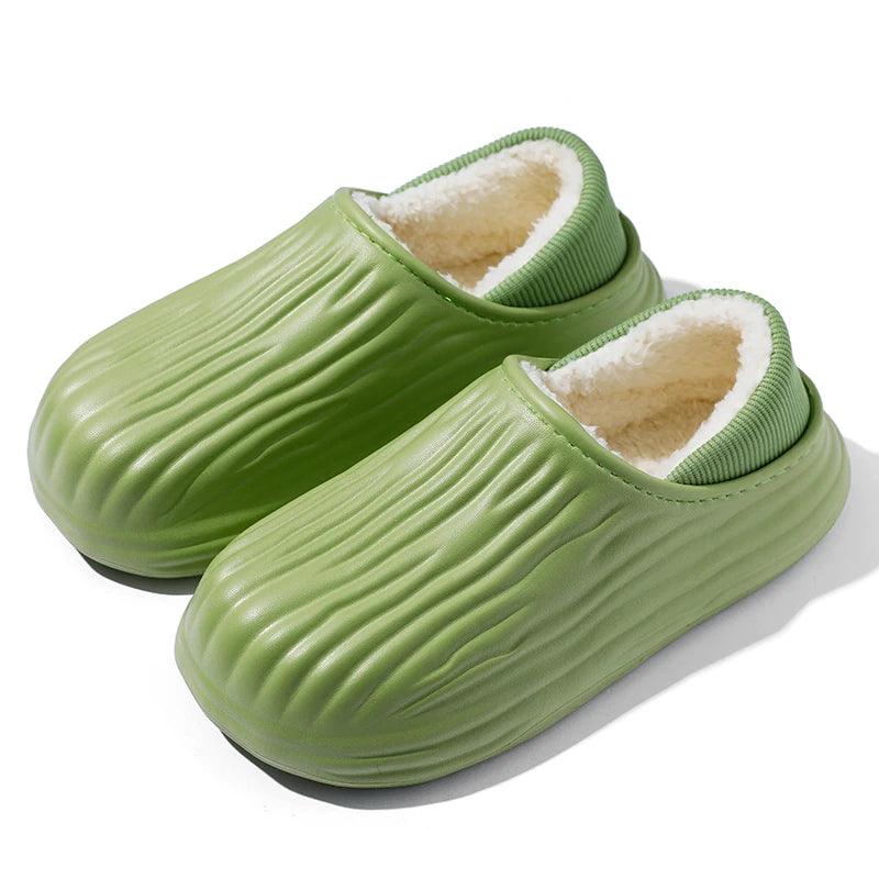 Winter Warm Women Slippers | Non-Slip Plush Flats & Platform House Slides - Dhavinci