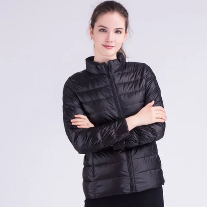 Ultra Light Duck Down Jacket | Slim Warm Candy Color Coat