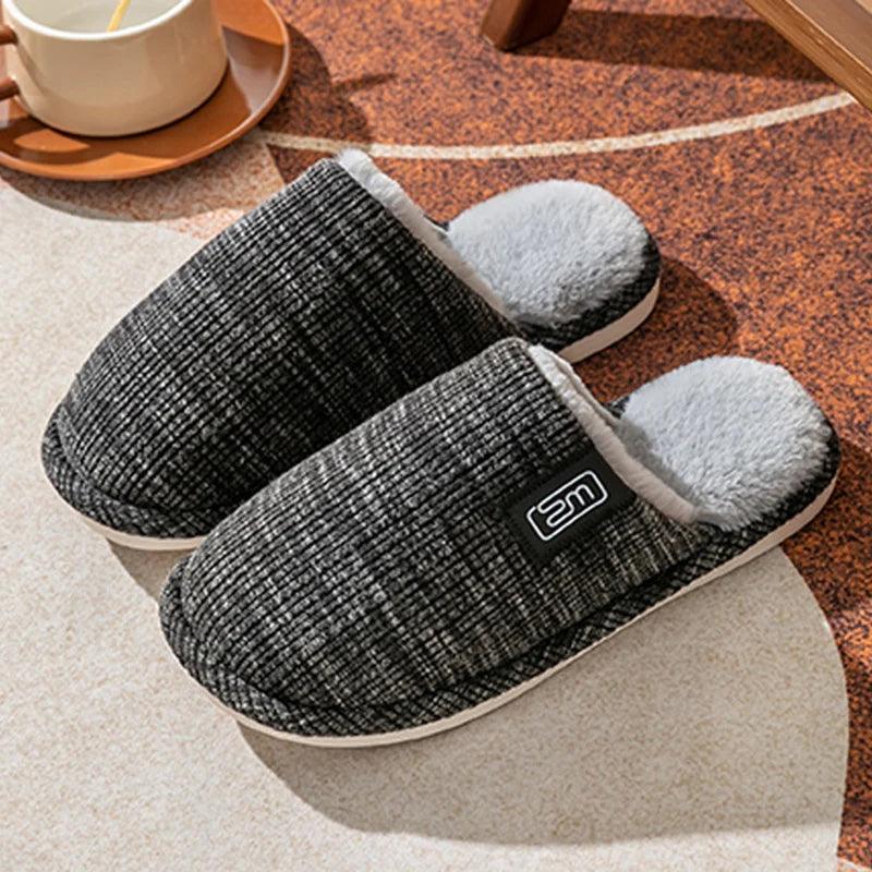 Couple Home Plush Slippers for Women | Closed Toe Casual Winter Slippers - Dhavinci