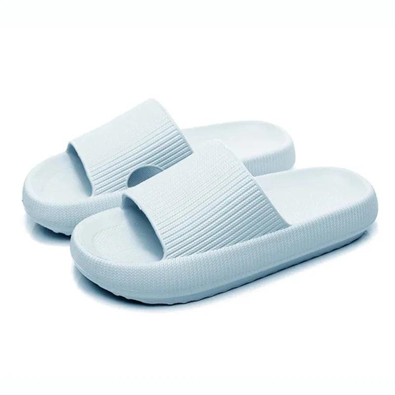 Thick Platform Home Slippers | Non-Slip Bathroom Sandals for Couples - Dhavinci