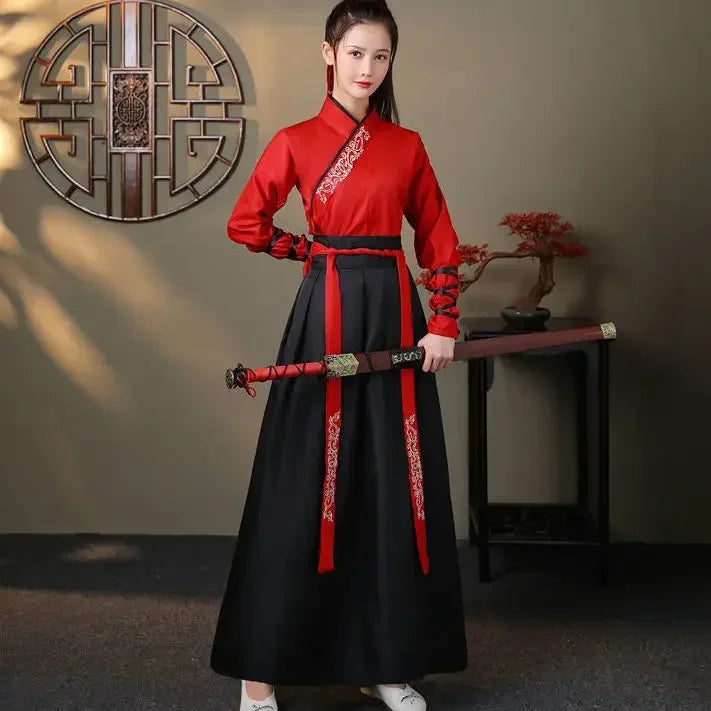 Chinese Hanfu Dress Women Clothing Vintage Ethnic Style Fashion Clothes Elegant Streetwear Casual  Chinese Traditional Dress - Dhavinci