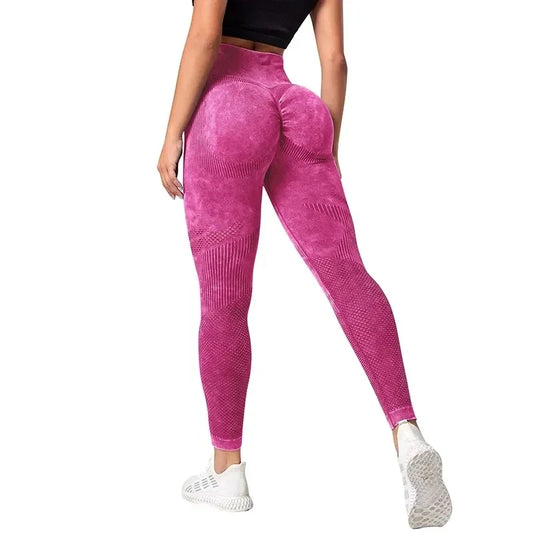 Women’s High-Waist Push-Up Leggings | Seamless Scrunch Yoga Pants - Dhavinci