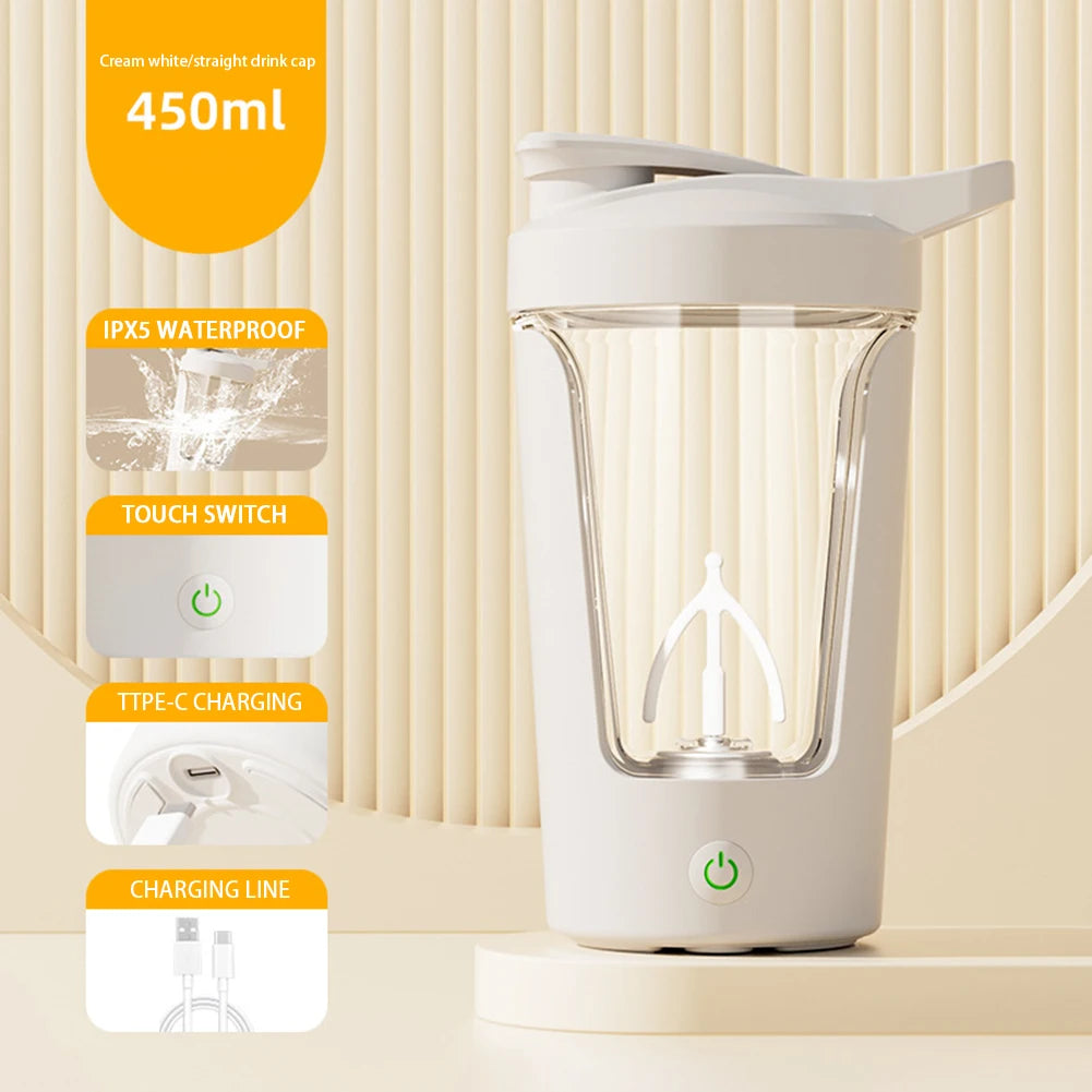 450ML Electric Protein Shaker | Rechargeable Automatic Mixing Cup - Dhavinci