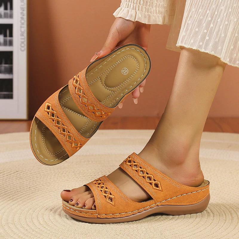 Soft Platform Slippers for Women | Non-Slip Summer Slides - Dhavinci