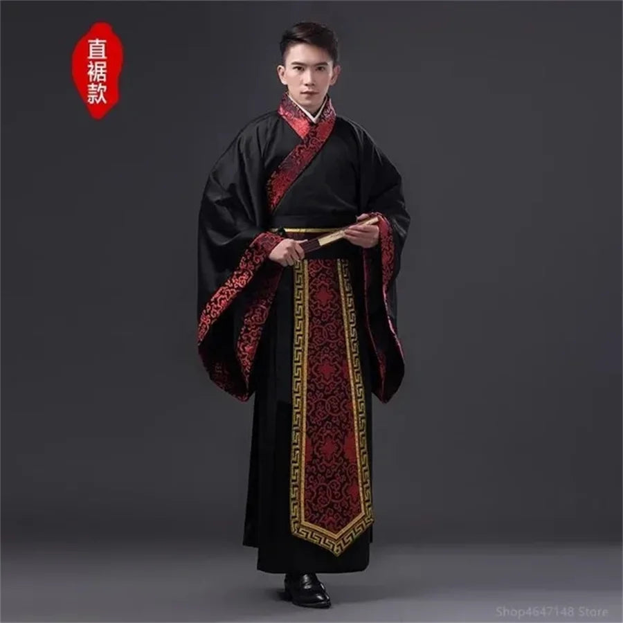 Long Sleeves Hanfu Long Dress Patchwork Ancient Style Chinese Traditional Costumes Performance Skirt Cheongsam Chinese Tang Suit - Dhavinci